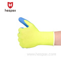 Hespax Breathable 10G Latex Palm Coated Protect Gloves